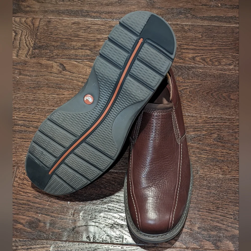 Clarks Unstructured Un Ramble Step Mahogany Brown - Picture 10 of 13